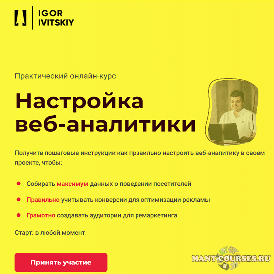 Игорь Ивицкий - Настройка веб-аналитики. Тариф Стадарт (2021)