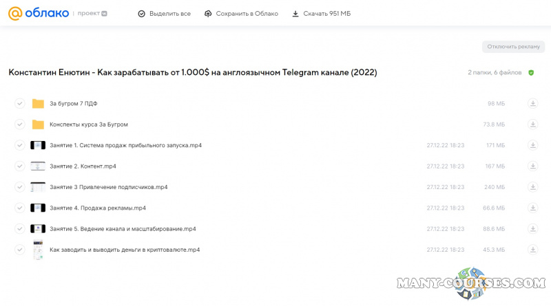 Константин Енютин - Как зарабатывать от 1.000$ на англоязычном Telegram канале (2022)